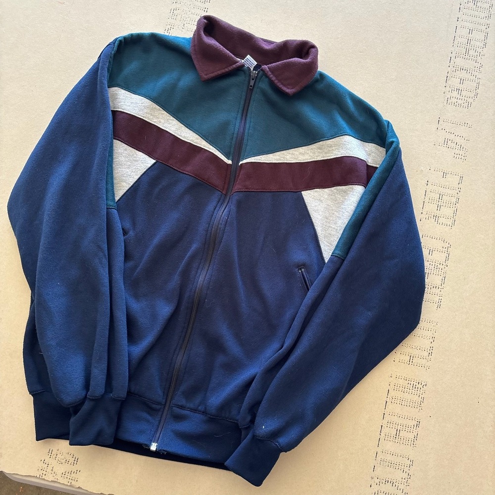 Vintage Sprint Zip Front Track Jacket